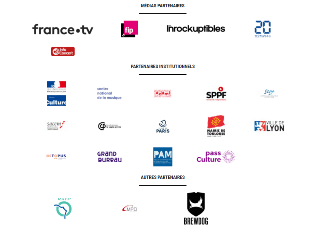 Les partenaires de l'événement disquaire day