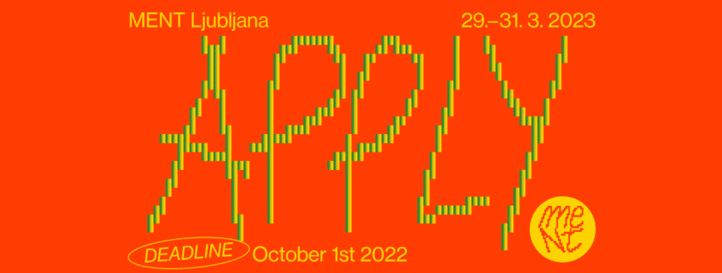 Apply - MENT Ljubljana (29-31.03.2023)