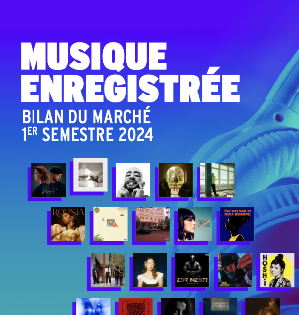 Le marché français de la musique enregistrée en progression de +5.9% au 1er semestre 2024